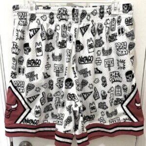 MITCHELL & NESS NBA DOODLE SWINGMAN SHORTS CHICAGO BULLS size 2X